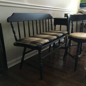American bench with matching chairs & side table
